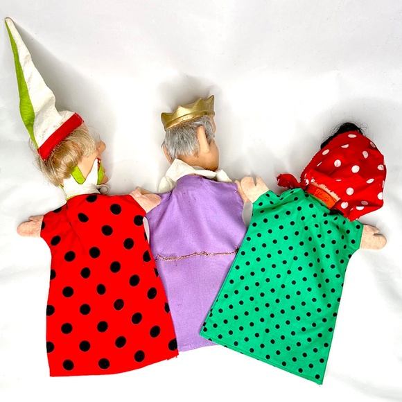 Vintage Rubber Head Royal Hand Puppets - 3 - Picture 2 of 8